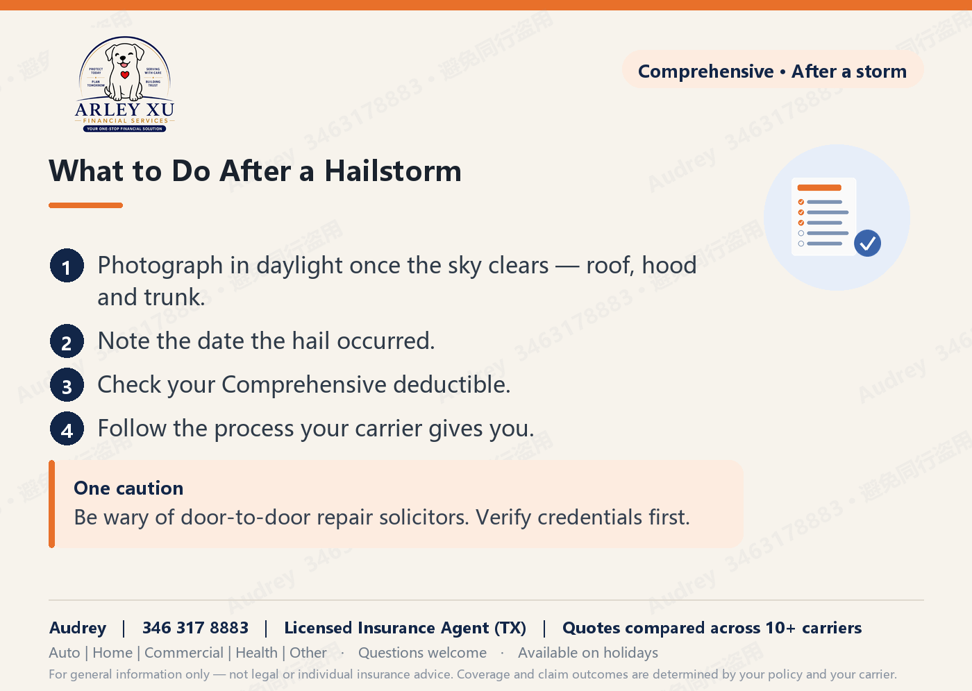 What to do after a hailstorm