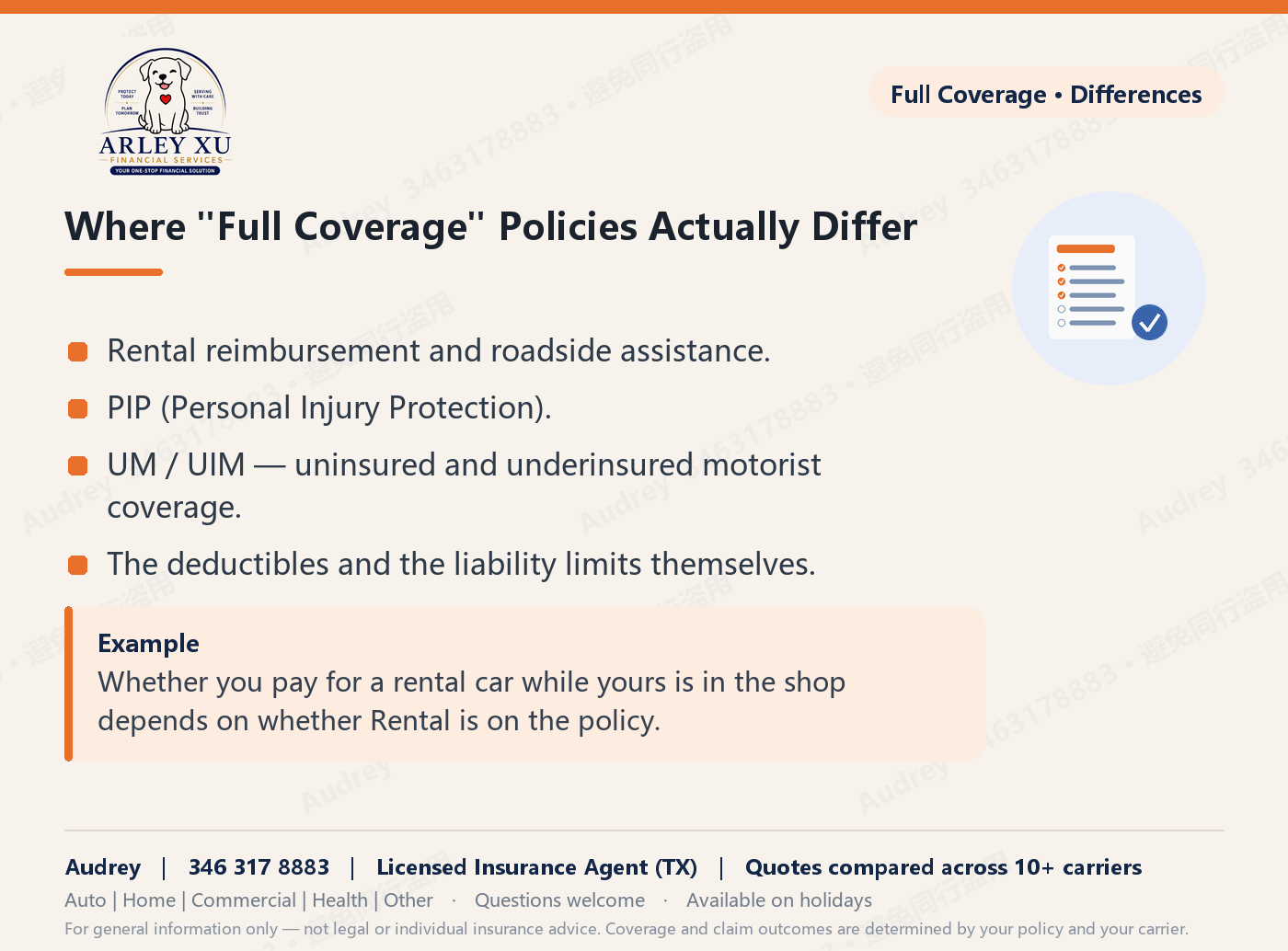 Where two “full coverage” policies actually differ